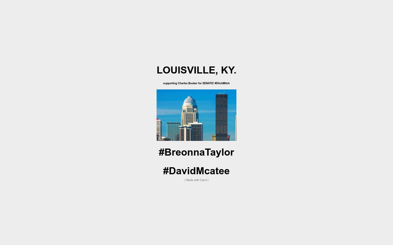 Carrd profile picture for @louisville